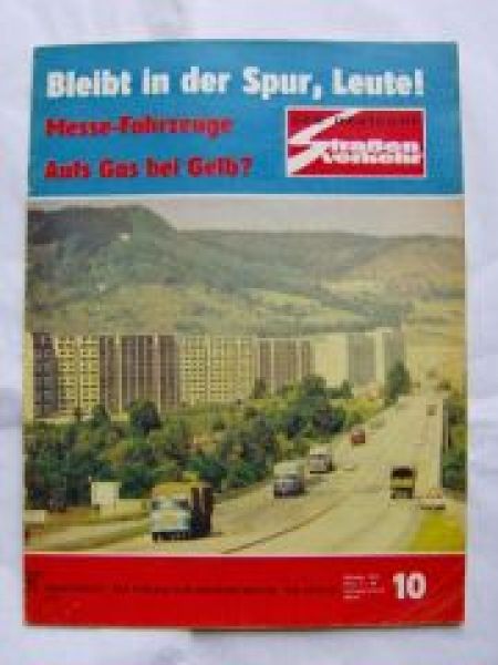 Der Deutsche Straßenverkehr 10/1971 Leipziger Herbstmesse