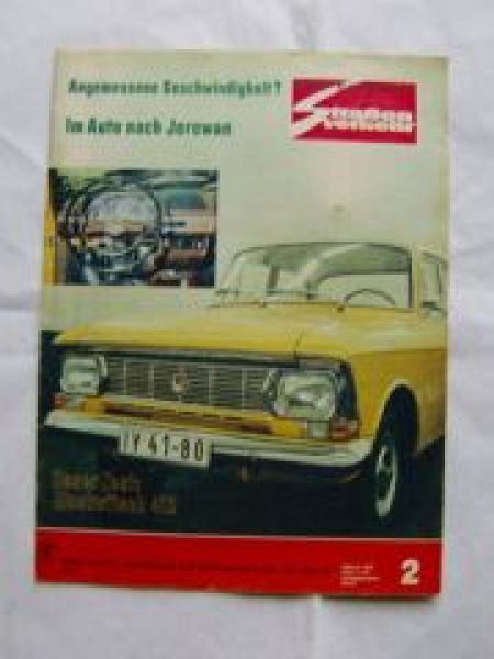Der Deutsche Straßenverkehr 2/1975 Moskwitsch 412 im Test