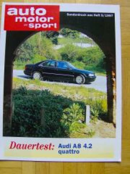 AMS 9/1997 Audi A8 4.2 quattro Dauertest