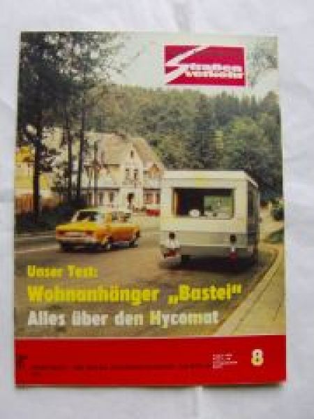 Der Deutsche Straßenverkehr 8/1975 Wohnanhänger Bastei Test