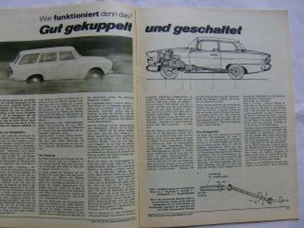 Der Deutsche Straßenverkehr 9/1978 Trabant Jubiläum,Kupplung und