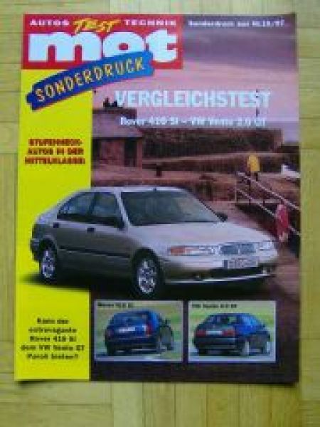 mot 10/1997 Rover 416Si gegen VW Vento 2.0GT Vergleich