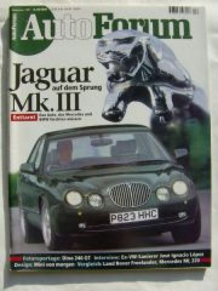 Auto Forum 12/1997 Jagaur Mk. III, Dino 246GT, ML320 W163