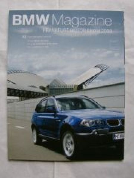 BMW Magazin 3/2003 X4 E83, 6er Coupè E63,Art Cars:M1 E26,E9