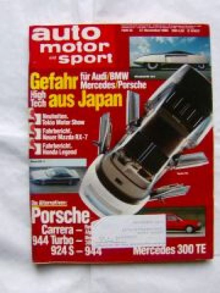 ams 24/1985 Mercedes 300TE W124,944 Turbo, 924,Alpine Turbo