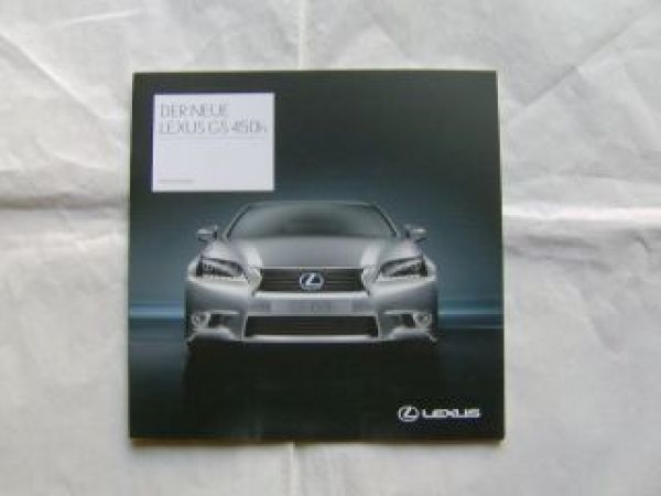 Lexus GS 450h Vorabinformation September 2011 NEU