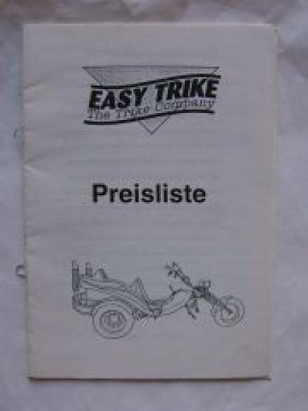 Easy Trike Preisliste Highway Series 200, 210-350 Chopper