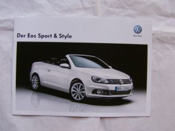 VW Eos Sport & Style Oktober 2011 NEU Sondermodell