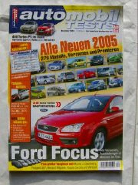 automobil TESTS 12/2004 Ford Focus, Peugeot 307,BMW M5 E28 vs. E