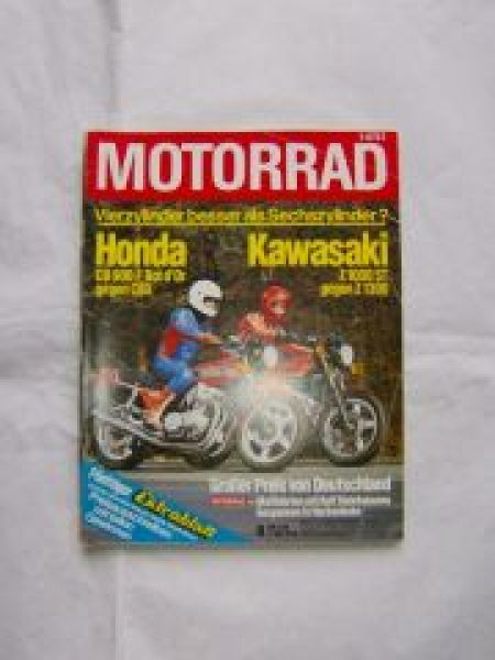 Motorrad 9/1979 Honda CB900 F Bol DÒr vs. CBX,Kawasaki Z1000ST v