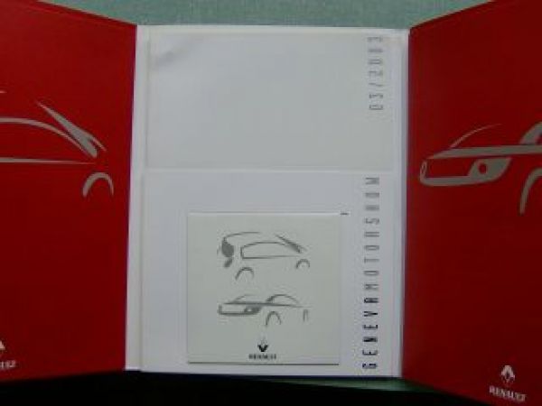 Renault Genf 2003 Pressemappe Scenic Megane
