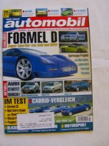 das neue automobil 7/2002 BMW 735i E65, BMW 320Ci E46 Cabriolet