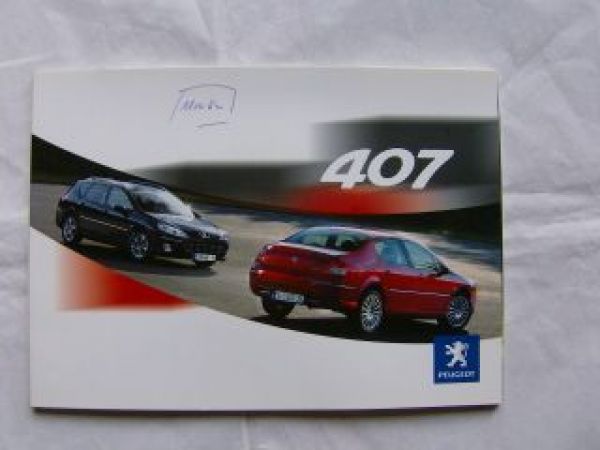Peugeot Pressemappe 407 +SW Juni 2008 +CD