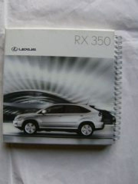 Lexus RX 350 Pressemappe 2006 +Fotos