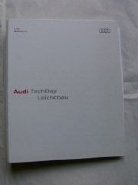 Audi TechDay Leichtbau Sport quattro,TT, A6,A8 Ringbuch +CD