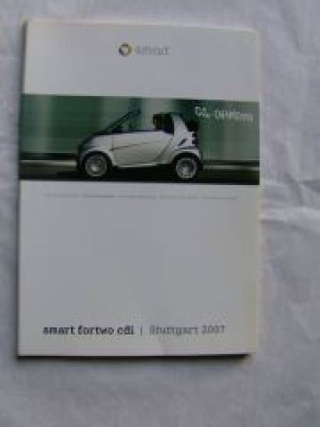 smart fortwo cdi Stuttgart 2007 +CD +Pressefotos