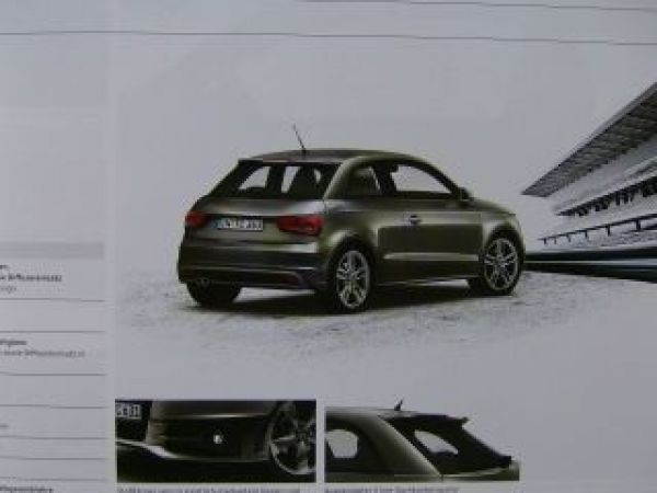 Audi A1 Prospekt Buch +exclusive line +s line November 2011
