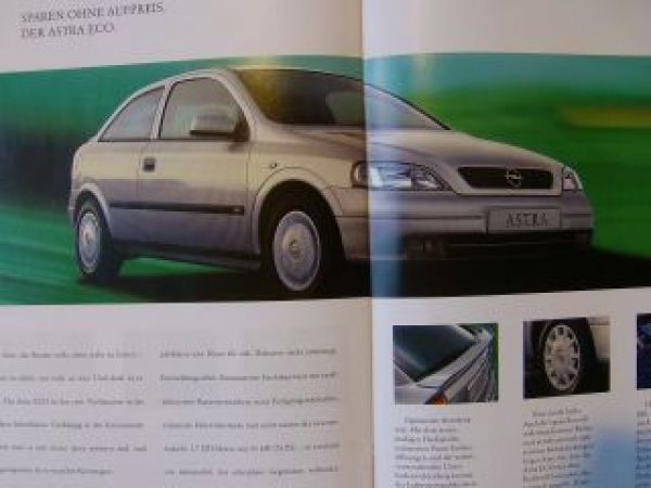 Opel Astra Prospekt +Sport Juli 2000 NEU