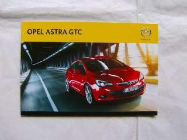 Opel Astra GTC Prospekt August 2011 NEU