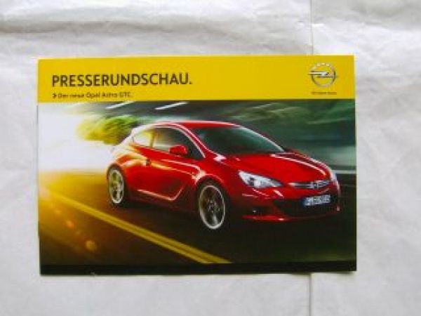 Opel Astra GTC Presserundschau September 2011 NEU