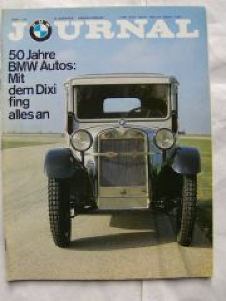 BMW Journal 1/1979 50 Jahre BMW Autos, Dixi,Alpina