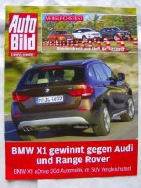 Auto Bild 42/2011 BMW X1 xDrive 20d vs. Audi Q3 vs. Range Rover