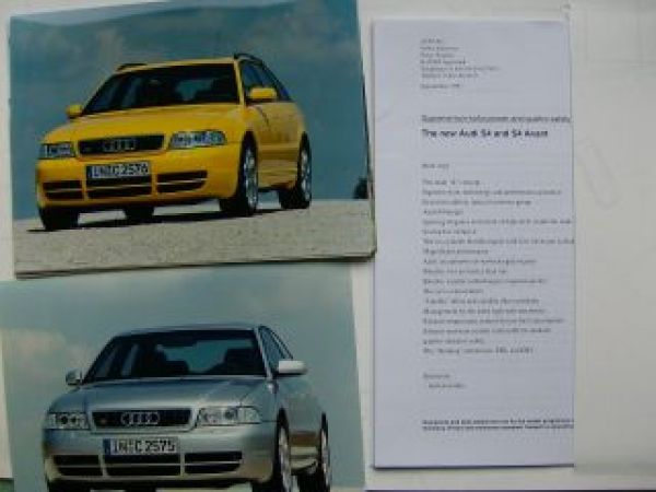 Audi Pressemappe IAA 1997+S4 +Avant+Duo Rarität Typ B5