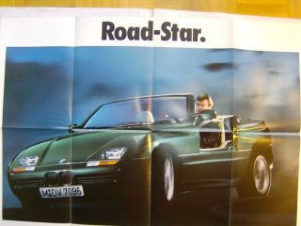 BMW Z1 Roadstar Poster Prospekt Großformat März 1989