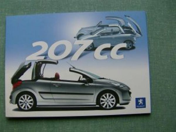 Peugeot Pressemappe 207 CC 2007