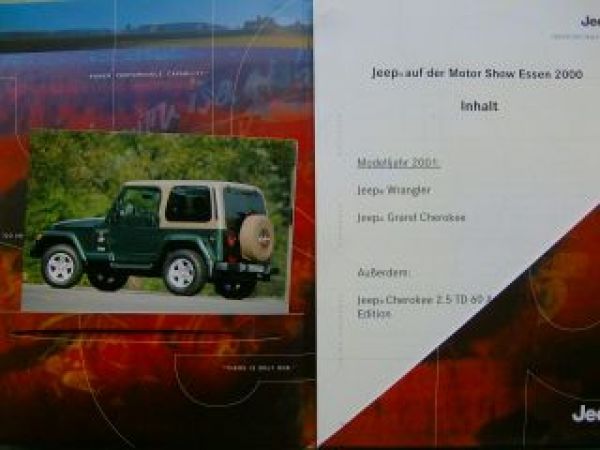 Jeep Motorshow Essen 2000 Wrangler +Grand Cherokee +2.5TD Editio