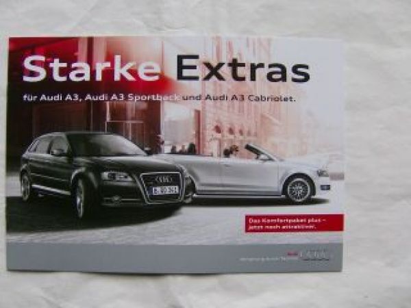 Audi A3 +Sportback + Cabriolet Starke Extras Januar 2012