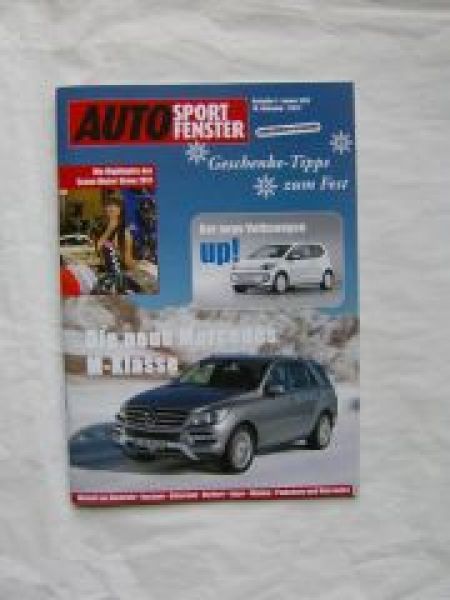 Auto Sport Fenster 1/2012 VW up!, Neue M-Klasse,Lancia Thema