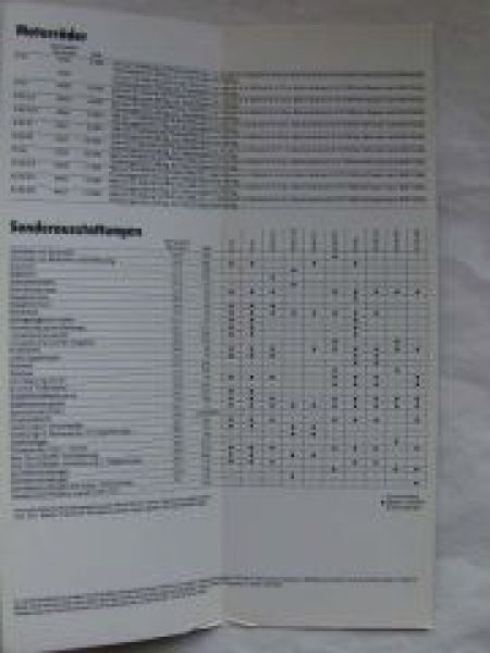 BMW Preisliste Motorrad 10.August 1982 R45 R65 R80 R100