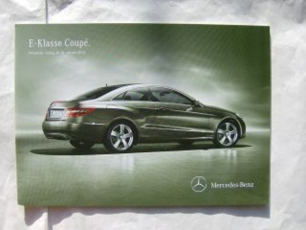 Mercedes Benz E-Klasse BR207 Coupè 10.Januar 2012 NEU