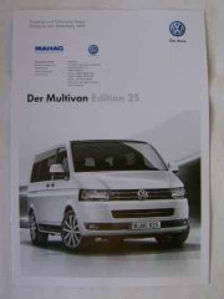 VW T5 Multivan Edition 25 November 2011 NEU