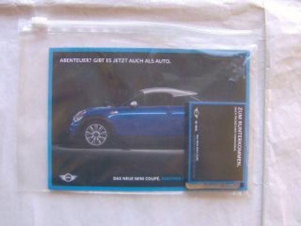 BMW Mini Coupè Prospektflyer +Dragees Juni 2011 NEU R59