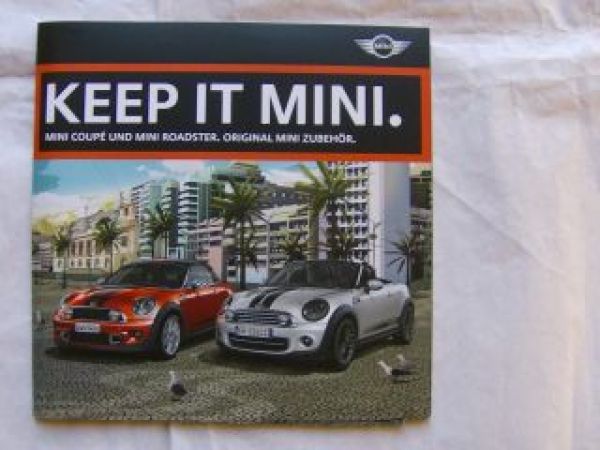 BMW Mini Coupè & Roadster Original Zubehör R58 R59 Dezember 2011