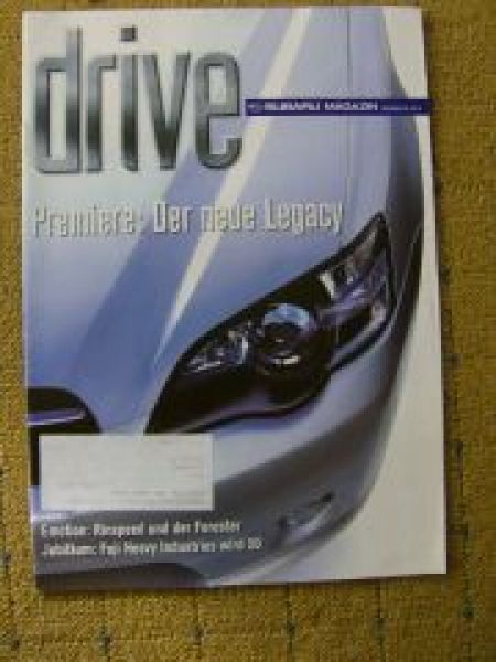 drive Subaru Magazin 9/2003 Nr.33A Rinspeed und Forester, neue L