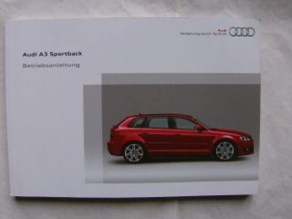 Audi A3 Sportback 8PA Mai 2010 NEU