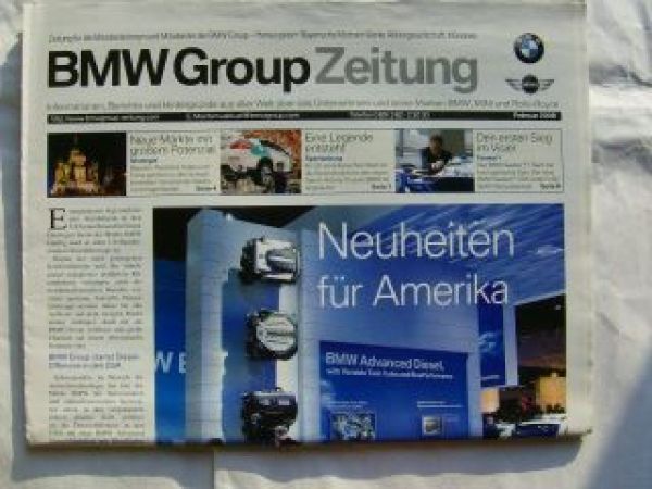 BMW Group Zeitung 2/2008 AC Schnitzer,E12,E60,Mini Challenge