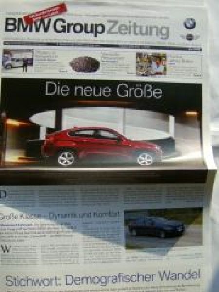 BMW Group Zeitung 5/2008 X6 E71,BMW 1er Cabrio E88