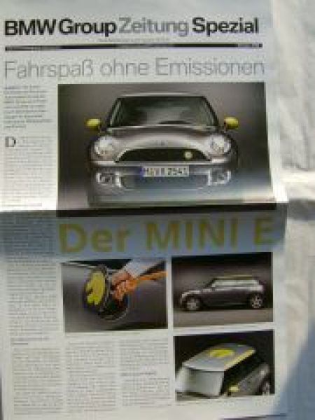 BMW Group Zeitung Spezial Oktober 2008 Mini E R56