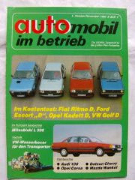 automobil im Betrieb Nr.5 10+11/1982 L300,VG: Fiat Ritmo D vs. E