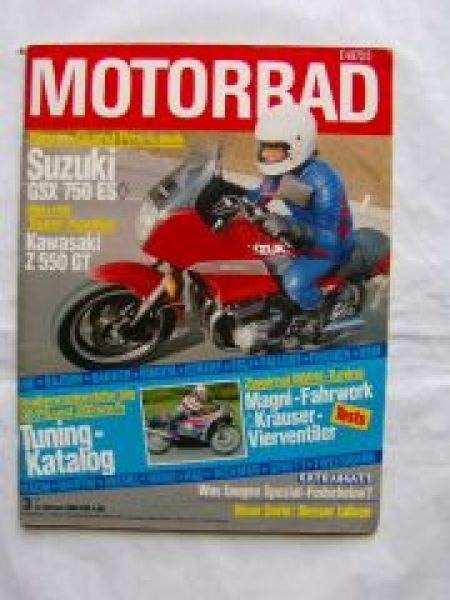 Motorrad 3/1983 Suzuki GSX 750ES, Kawasaki Z 550 GT