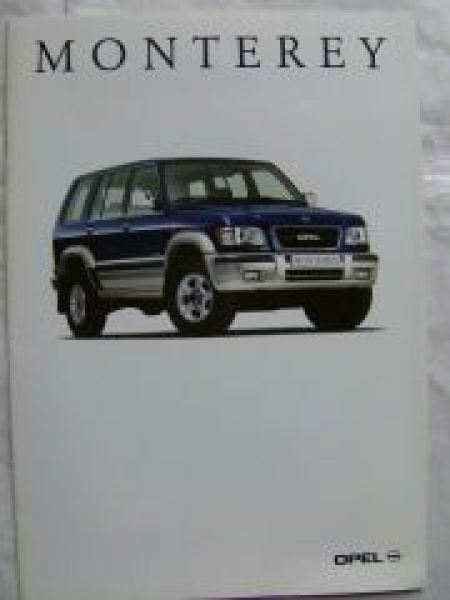 Opel Monterey +RS +Limited April 1998 +Preisliste NEU