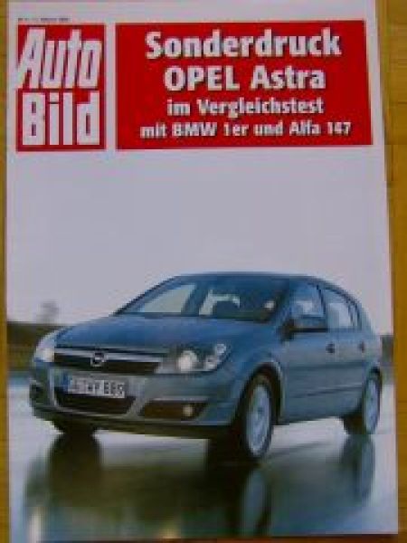 Auto Bild 6/2005 Opel Astra im Vergleich mit 1er E87 Alfa 147