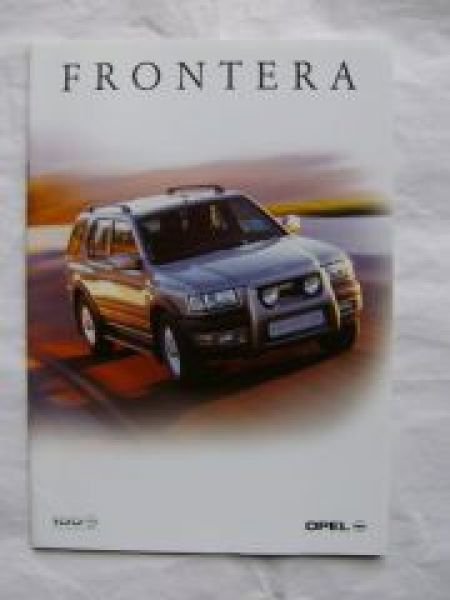 Opel Frontera +Sport + RS +Limited Februar 1999 +Preisliste