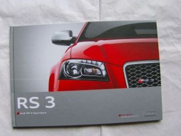 Audi RS 3 Sportback Buch September 2011 NEU