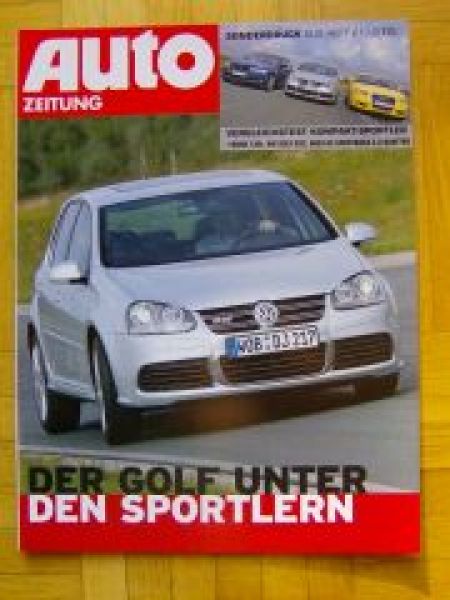 Auto Zeitung 21/2005 VW Golf R32 gegen 130i E87 A3 Sportback 3.2