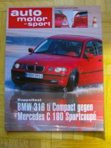 AMS 12/2001 BMW 316ti Compact E46 gegen Mercedes C180 Sportcoupe